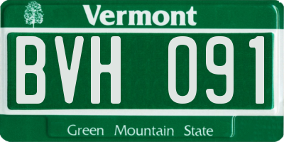VT license plate BVH091
