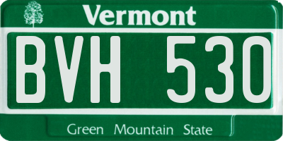 VT license plate BVH530