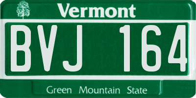 VT license plate BVJ164
