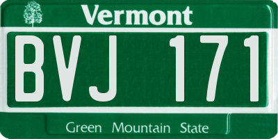 VT license plate BVJ171