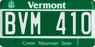 VT license plate BVM410