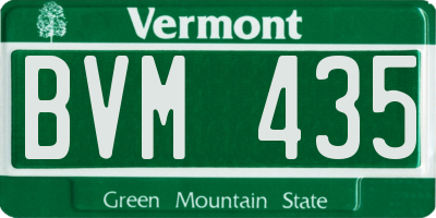 VT license plate BVM435