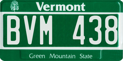 VT license plate BVM438