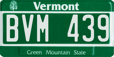 VT license plate BVM439
