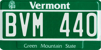VT license plate BVM440