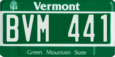 VT license plate BVM441