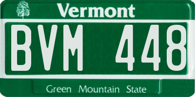 VT license plate BVM448