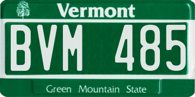 VT license plate BVM485