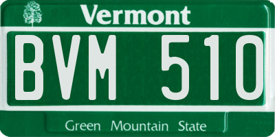 VT license plate BVM510