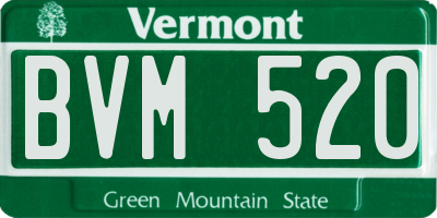 VT license plate BVM520