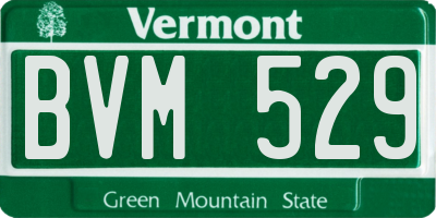 VT license plate BVM529