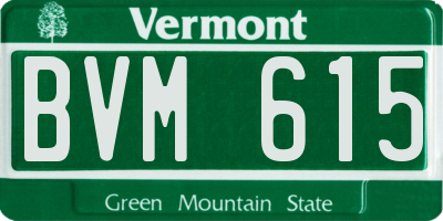 VT license plate BVM615