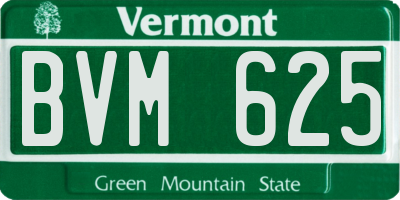 VT license plate BVM625