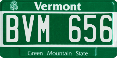 VT license plate BVM656