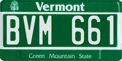 VT license plate BVM661
