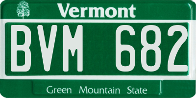 VT license plate BVM682