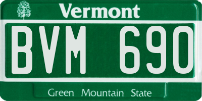 VT license plate BVM690