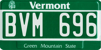VT license plate BVM696