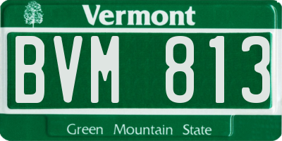 VT license plate BVM813