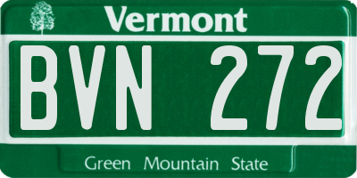 VT license plate BVN272