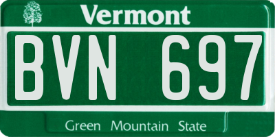 VT license plate BVN697