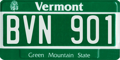 VT license plate BVN901
