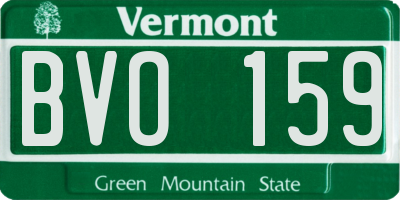 VT license plate BVO159