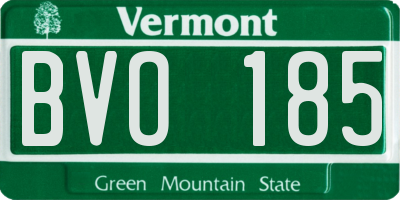 VT license plate BVO185