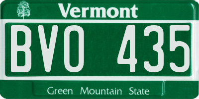 VT license plate BVO435