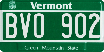 VT license plate BVO902