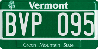 VT license plate BVP095