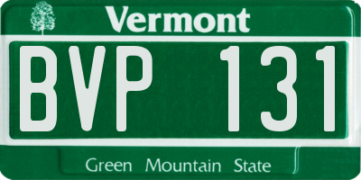 VT license plate BVP131