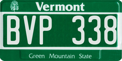 VT license plate BVP338