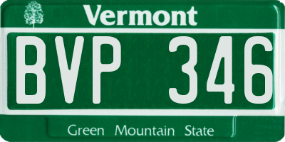 VT license plate BVP346