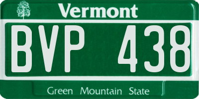 VT license plate BVP438