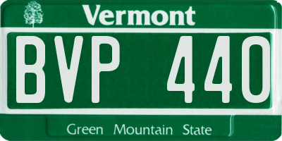 VT license plate BVP440