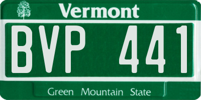 VT license plate BVP441