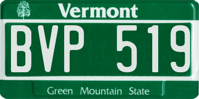 VT license plate BVP519
