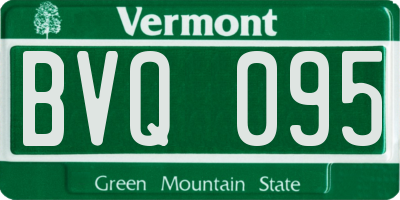 VT license plate BVQ095