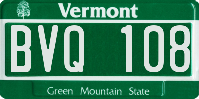 VT license plate BVQ108