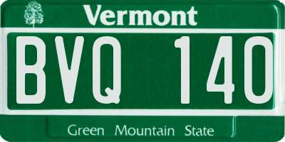 VT license plate BVQ140