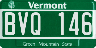VT license plate BVQ146
