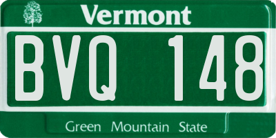 VT license plate BVQ148