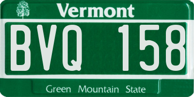 VT license plate BVQ158