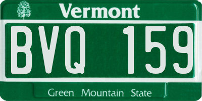 VT license plate BVQ159