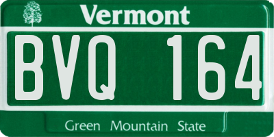VT license plate BVQ164