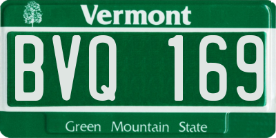 VT license plate BVQ169