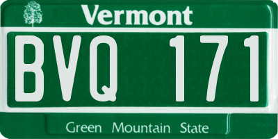 VT license plate BVQ171