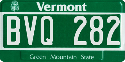 VT license plate BVQ282