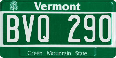 VT license plate BVQ290